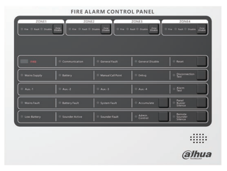 Conventional Fire Alarm Control Panel DHI-HY-C102-4